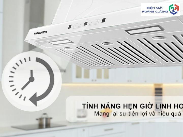 Tính năng hẹn giờ máy hút mùi X-350T