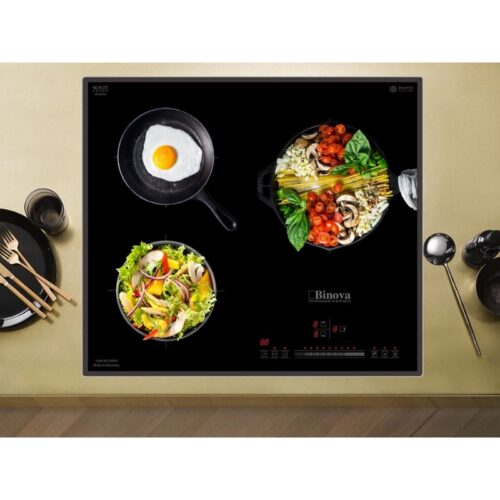 Bếp từ Binova 3 vùng nấu BI-3388GM lắp âm 7 Ảnh bếp từ Binova 3 vùng nấu BI-3388GM lắp âm