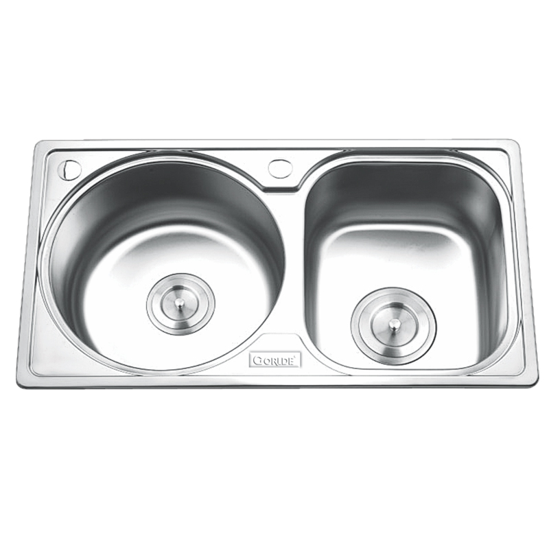Chậu rửa bát inox 2 hố Gorlde GD-5012 3 Chậu rửa bát inox 2 hố Gorlde GD-5012