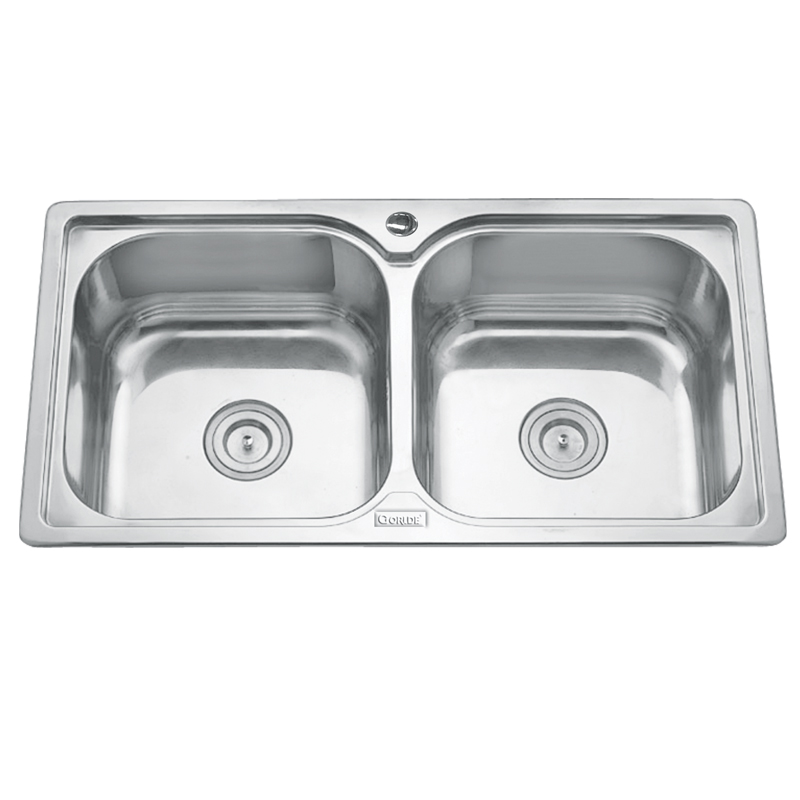 Chậu rửa bát inox 2 hố Gorlde GD-5222 3 Chậu rửa bát inox 2 hố Gorlde GD-5222