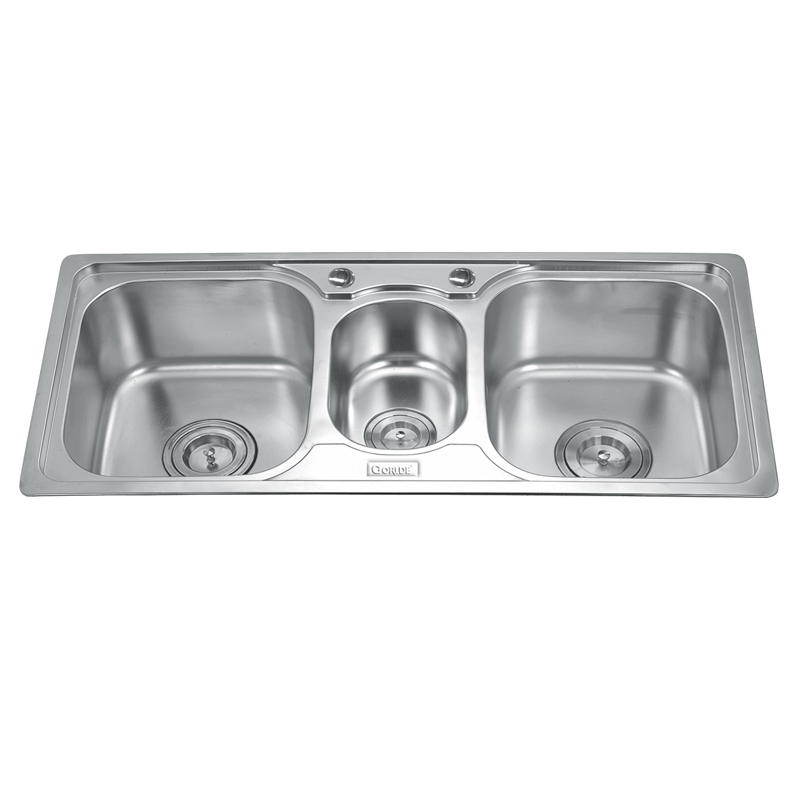 Chậu rửa bát inox 3 hố Gorlde GD-5630 3 Chậu rửa bát inox 3 hố Gorlde GD-5630