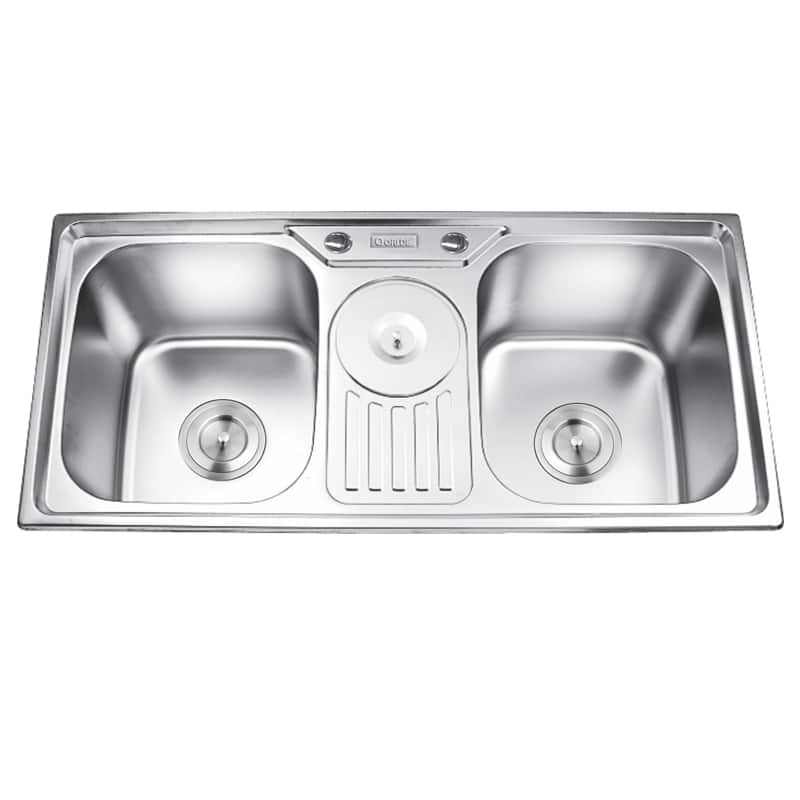 Chậu rửa bát inox 2 hố Gorlde GD-955 3 Chậu rửa bát inox 2 hố Gorlde GD-955