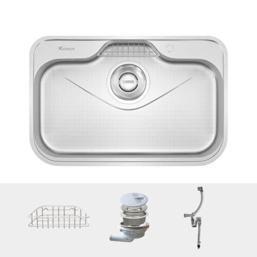 Chậu rửa bát inox 1 hố Konox TARI 7851SR Basic 10 Phụ kiện chậu rửa bát inox 1 hố Konox TARI 7851SR Basic