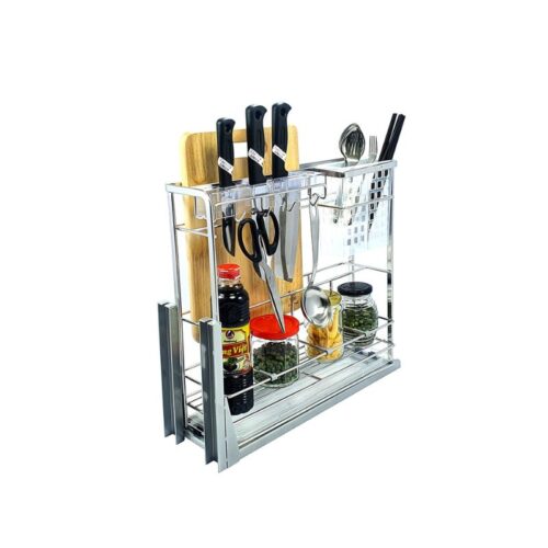 Giá dao thớt inox mạ crom BossEU BS200D 6 Hình ảnh giá dao thớt inox mạ crom BossEU BS200D