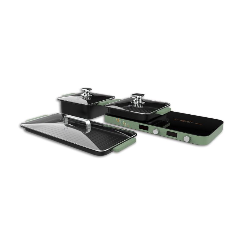 Bếp từ đôi Hawonkoo MCEH-200-II-GE di động 4 Combo bếp từ đôi Hawonkoo MCEH-200-II-GE di động