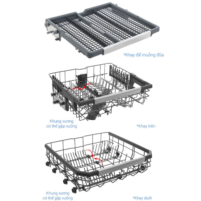 Máy rửa bát độc lập LG LDT14BGA3 ANBPEVN 5 Khay máy rửa bát độc lập LG LDT14BGA3 ANBPEVN