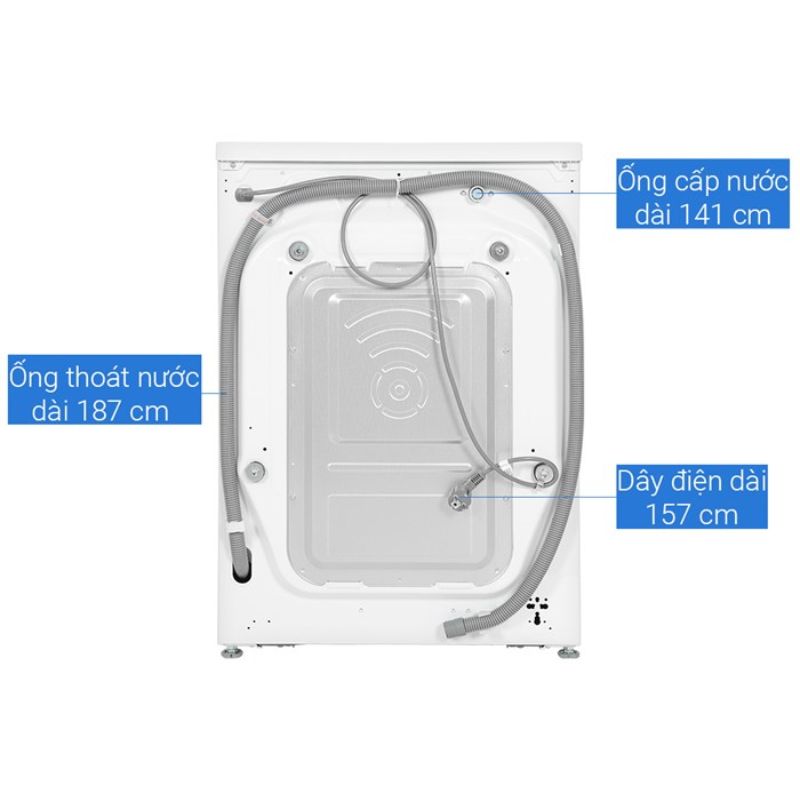 Máy giặt LG 10kg FV1410S4W1 ABWPEVN cửa trước 5 Mặt sau máy giặt LG 10kg FV1410S4W1 ABWPEVN cửa trước