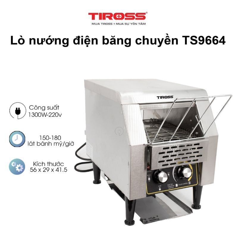 Lò nướng điện băng chuyền Tiross TS9664 5 Ảnh lò nướng điện băng chuyền Tiross TS9664