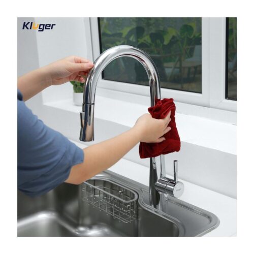 Vòi rửa bát nóng lạnh Kluger KLF0009C có dây rút 12 Ảnh thực tế Kluger KLF0009C có dây rút