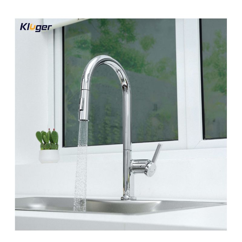 Vòi rửa bát nóng lạnh Kluger KLF0003C có dây rút 7 Ảnh vòi phun Kluger KLF0003C có dây rút
