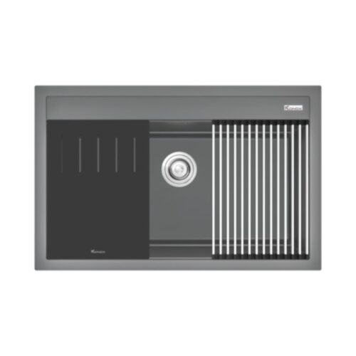Chậu rửa bát đá 1 hố Konox Terra 790S Grey 7 Chậu rửa bát đá 1 hố Konox Terra 790S