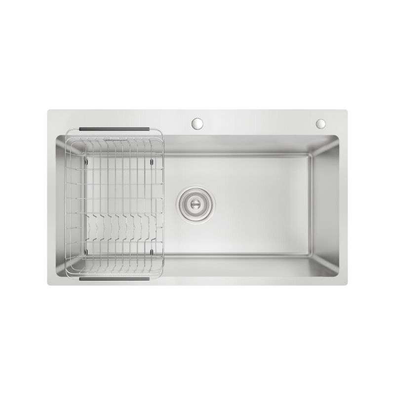 Chậu rửa bát inox 1 hố Konox KN8248SO Dekor 4 Chậu rửa bát inox 1 hố Konox KN8248SO Dekor