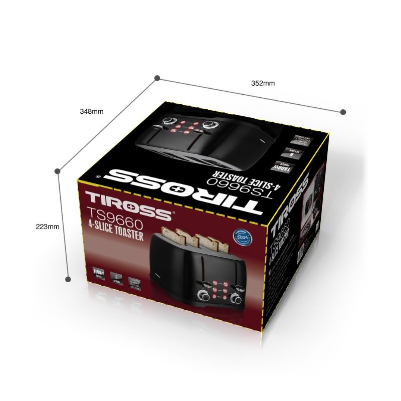 Máy nướng bánh mỳ 4 ngăn Tiross TS9660 5 Hình ảnh máy nướng bánh mỳ 4 ngăn Tiross TS9660