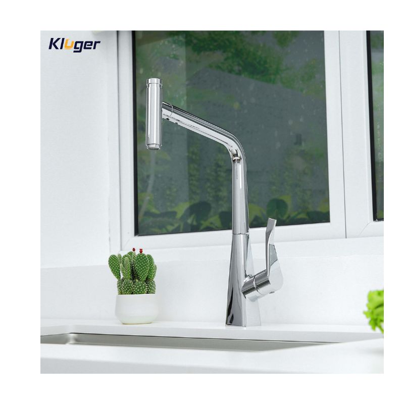 Vòi rửa bát nóng lạnh Kluger KLF0016C có dây rút 5 Hình ảnh thực tế Kluger KLF0016C có dây rút