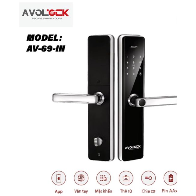 Khóa cửa điện tử Avolock AV-69-IN 3 Khóa cửa điện tử Avolock AV-69-IN