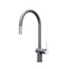 Vòi rửa bát nóng lạnh Konox Resta Grey có dây rút 2 Vòi rửa bát nóng lạnh Konox Resta Grey có dây rút