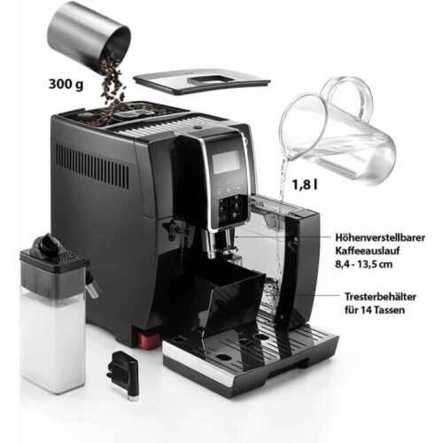 Máy pha cafe DeLonghi Dinamica ECAM 356.57.B 9 Kích thước máy pha cafe DeLonghi Dinamica ECAM 356.57.B