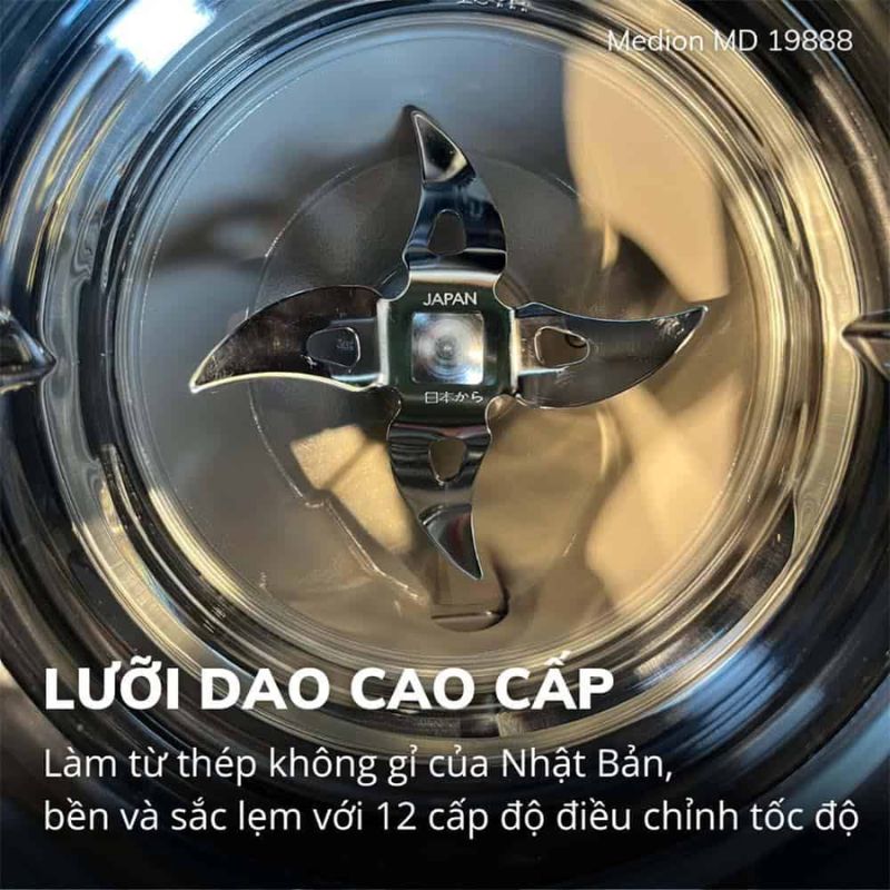 Máy Làm Sữa Hạt Tự Động Medion MD 19888 6 Lưỡi dao máy Làm Sữa Hạt Tự Động Medion MD 19888