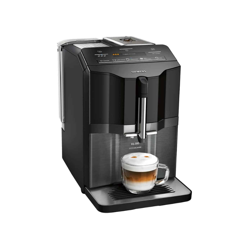 Máy pha cafe tự động Siemens TI355F09DE EQ.300 Extraklasse 3 Máy pha cafe tự động Siemens TI355F09DE EQ.300 Extraklasse