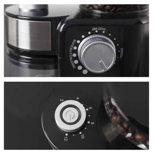 Máy xay cafe tự động Caso Barista Crema 1833 7 Nút điều khiển máy xay cafe tự động Caso Barista Crema 1833