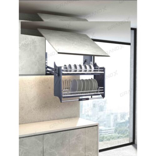 Giá bát đĩa nâng hạ nan Oval SUS304 Grandx XL.90M 5 Ảnh giá bát đĩa nâng hạ nan Oval SUS304 Grandx XL.90M