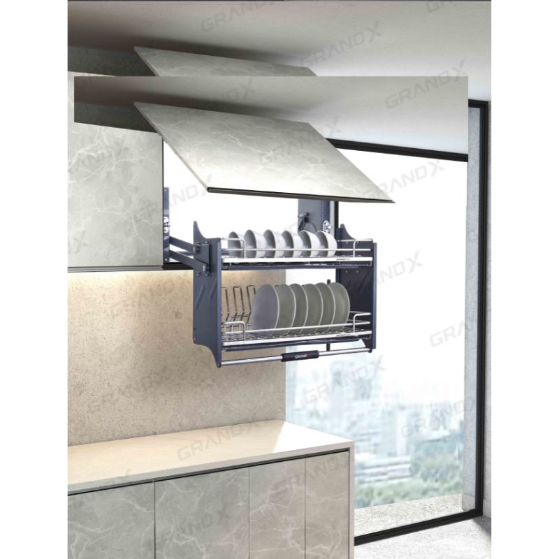 Giá bát đĩa nâng hạ nan Oval SUS304 Grandx XL.90M 4 Ảnh giá bát đĩa nâng hạ nan Oval SUS304 Grandx XL.90M