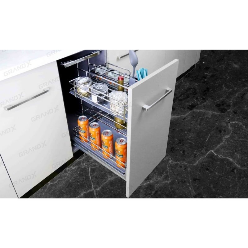 Giá dao thớt gia vị nan oval GrandX XK.35M2 4 Ảnh giá dao thớt gia vị nan oval GrandX XK.35M2