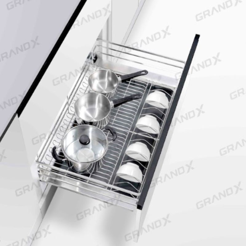 Giá xoong nồi Inox SUS304 nan dẹt GrandX XP.80S 4 Ảnh giá xoong nồi Inox SUS304 nan dẹt GrandX XP.80S