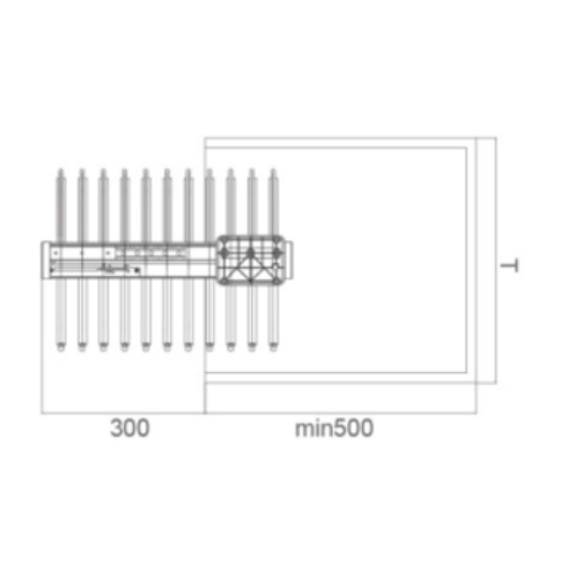 Giá treo quần cao cấp tủ dưới GrandX XM.11 5 Kích thước giá treo quần cao cấp tủ dưới GrandX XM.11