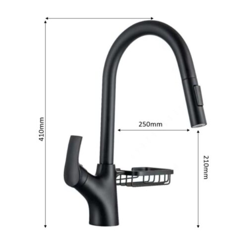 Vòi rửa chén bát Henry HR-V8870 Black 5 Kích thước vòi rửa chén bát Henry HR-V8870 Black