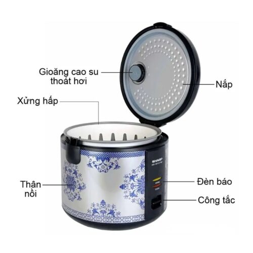 Nồi cơm điện Sharp KS-19TJV "BC" 1.8 lít 6 Ảnh nồi cơm điện Sharp KS-19TJV
