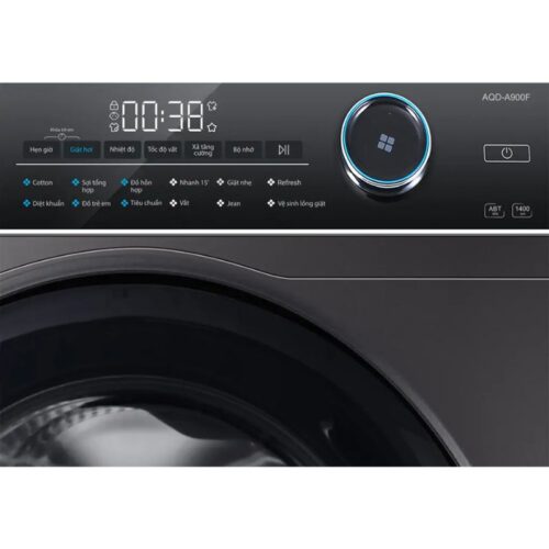 Máy Giặt Aqua 9 Kg AQD-A900F.S cửa trước 6 Bảng điều khiển máy Giặt Aqua 9 Kg AQD-A900F.S cửa trước