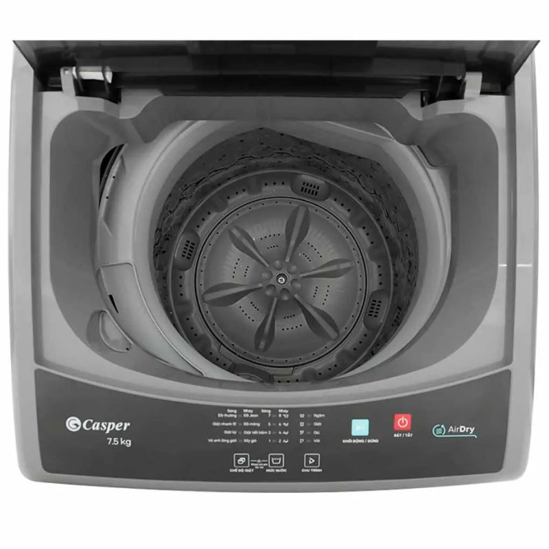 Máy Giặt Casper 7.5 Kg WT-75NG1 cửa trên 4 Bảng điều khiển máy Giặt Casper 7.5 Kg WT-75NG1 cửa trên