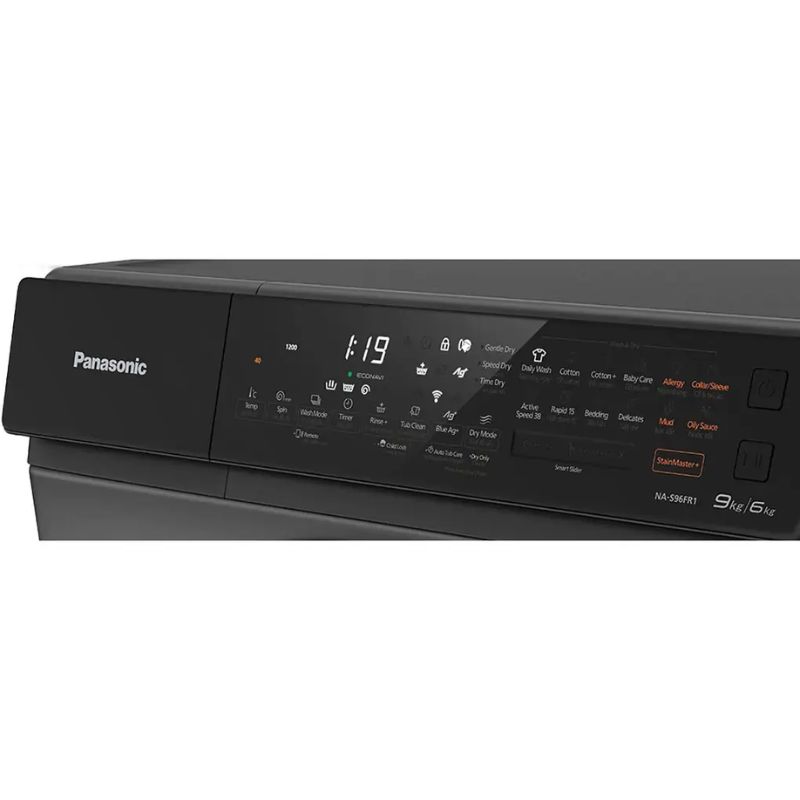 Máy Giặt Sấy Panasonic Inverter Giặt 9 Kg - Sấy 6 Kg NA-S96FR1BVT 4 Bảng điều khiển máy Giặt Sấy Panasonic Inverter Giặt 9 Kg - Sấy 6 Kg NA-S96FR1BVT