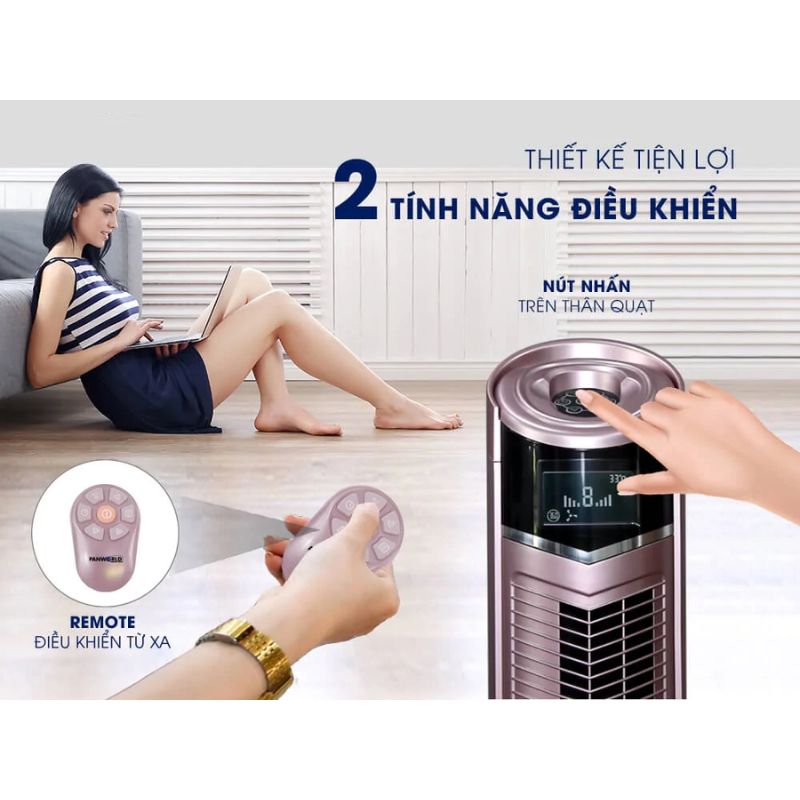 Quạt tháp Panworld PW-039H(C) 5 Điều khiển quạt tháp Panworld PW-039H(C)