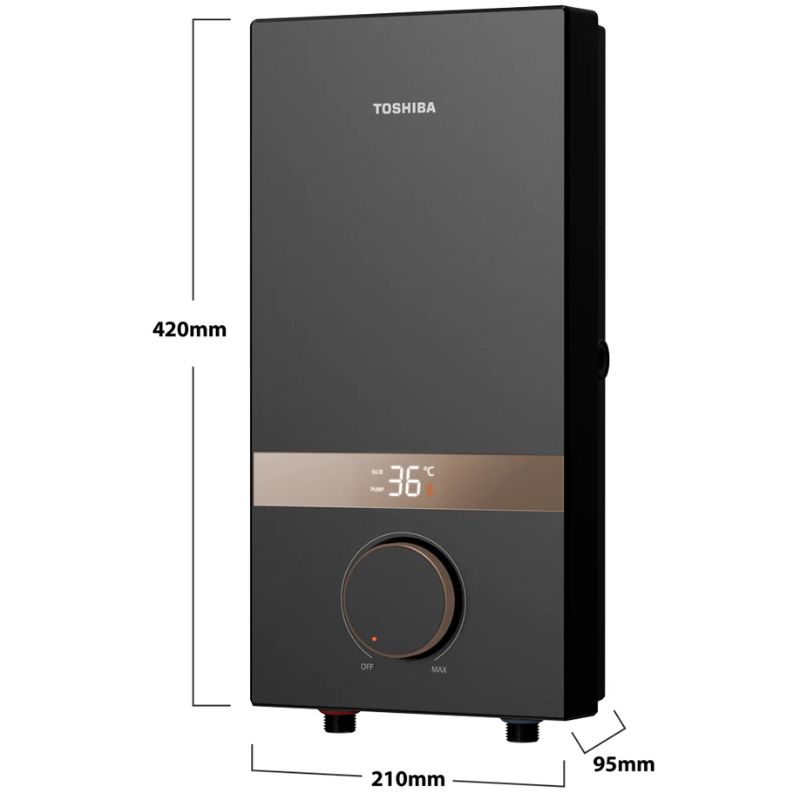 Máy nước nóng Toshiba TWH-45EMCPVN(K)-CB 5 Kích thước máy nước nóng Toshiba TWH-45EMCPVN(K)-CB