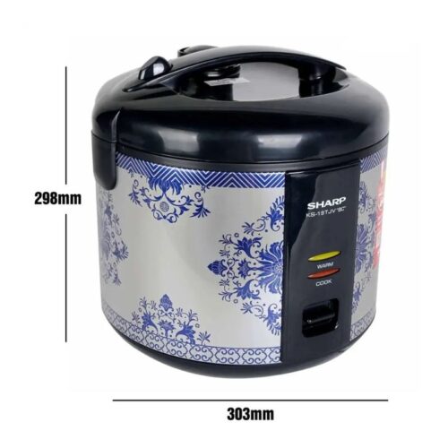 Nồi cơm điện Sharp KS-19TJV "BC" 1.8 lít 7 Kích thước nồi cơm điện Sharp KS-19TJV