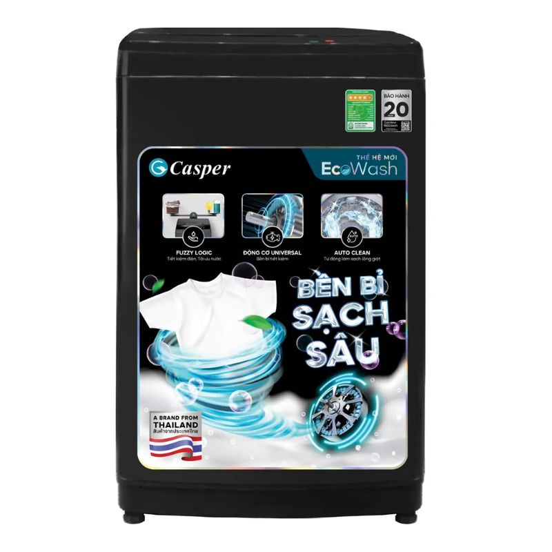 Máy Giặt Casper 9 Kg WT-9NB3 cửa trên 3 Máy Giặt Casper 9 Kg WT-9NB3 cửa trên