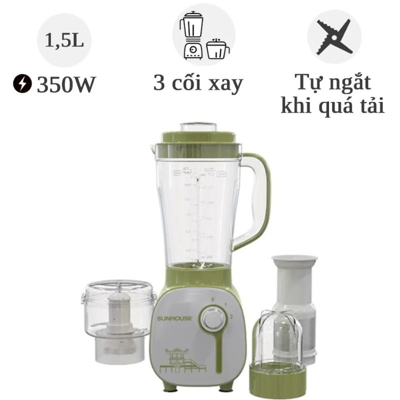 Máy xay sinh tố đa năng Sunhouse SHD5312G 3 Máy xay sinh tố đa năng Sunhouse SHD5312G