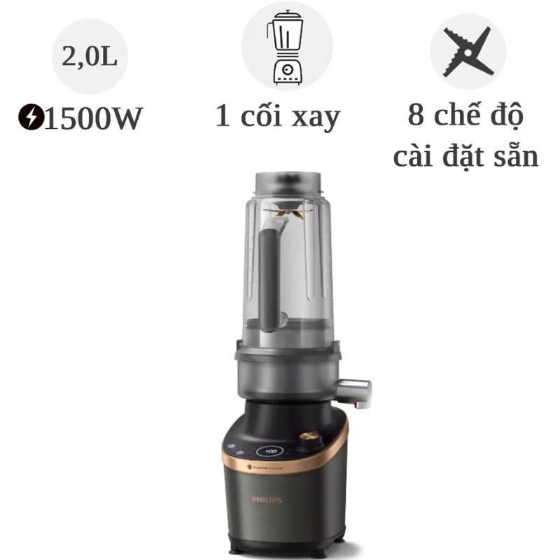 Máy xay sinh tố, Ép Trái Cây Philips HR3770/00 3 Máy xay sinh tố, Ép Trái Cây Philips HR3770/00