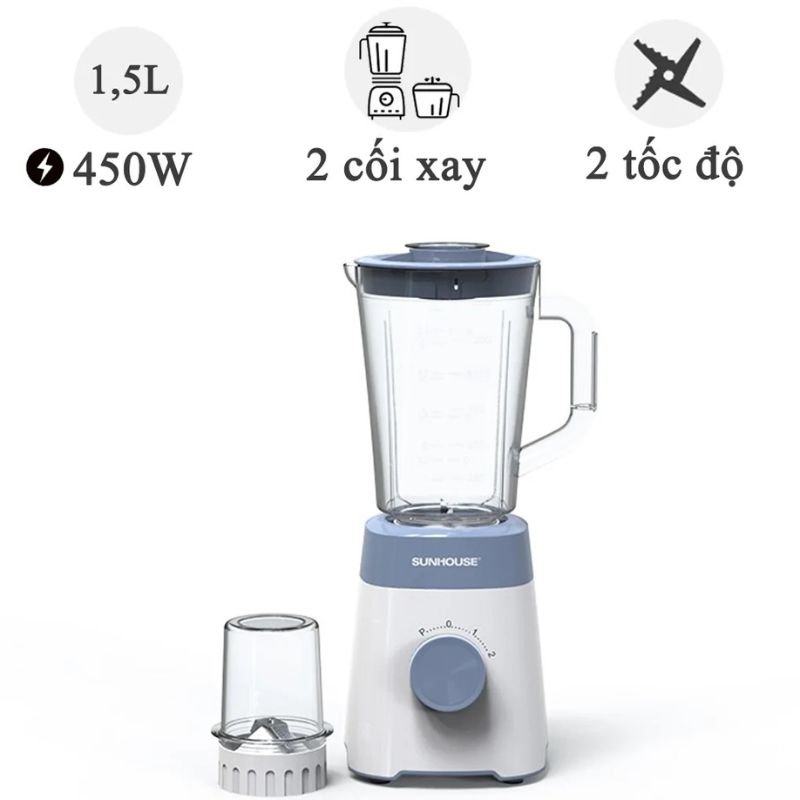 Máy xay sinh tố Sunhouse SHD5117MT 2 Máy xay sinh tố Sunhouse SHD5117MT