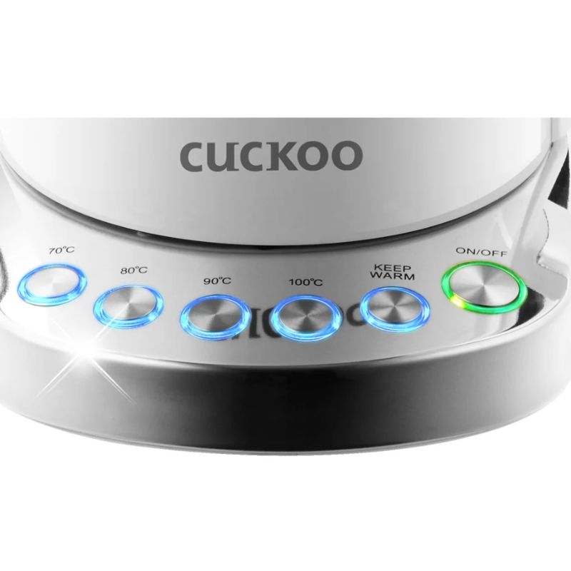 Ấm đun siêu tốc Cuckoo CK-A170T 1.7 Lít Màu Trắng 6 Điều khiển ấm đun siêu tốc Cuckoo CK-A170T 1.7 Lít Màu Trắng