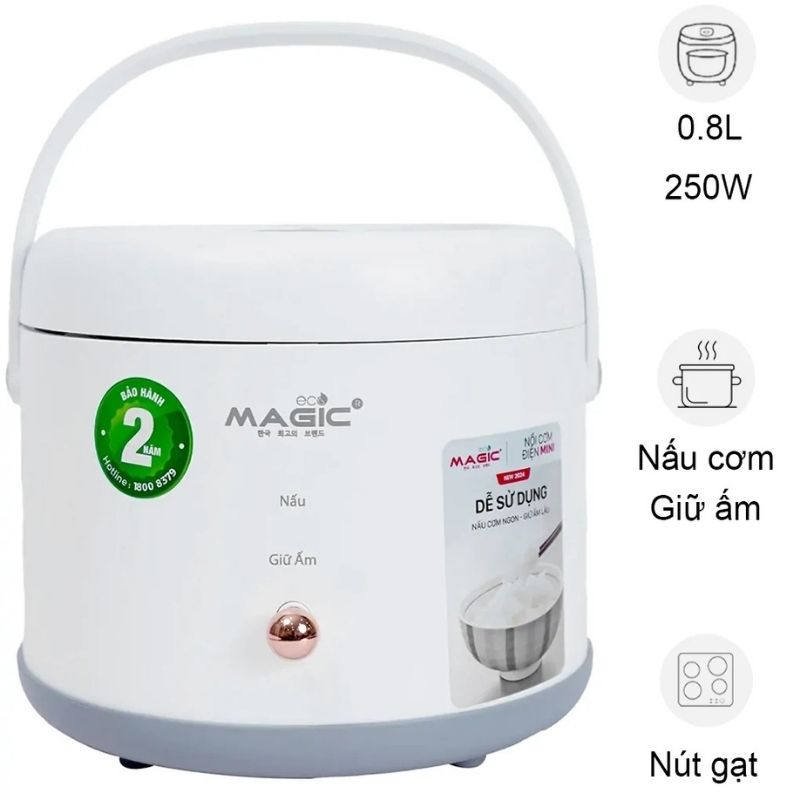 Nồi cơm điện Magic Eco AC-240 0.8 Lít 2 Nồi cơm điện Magic Eco AC-240 0.8 Lít
