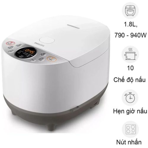 Nồi cơm điện tử Philips HD4515/55 1.8 Lít