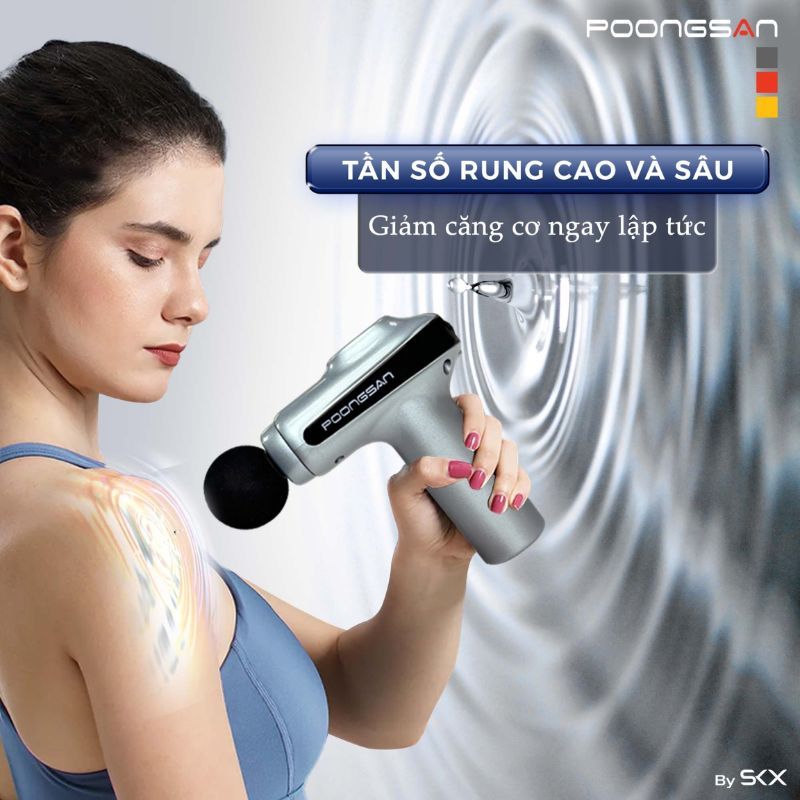 Máy massage cầm tay Poongsan G10 5 Hình ảnh máy massage cầm tay Poongsan G10