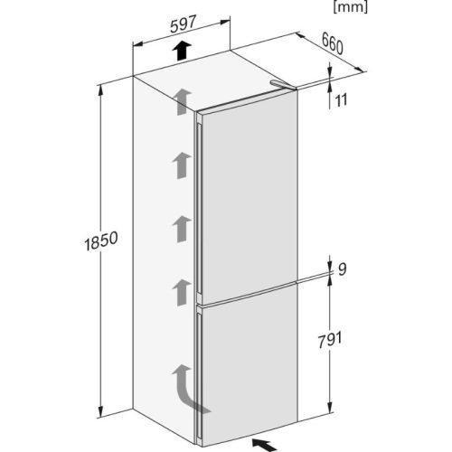 Kích thước tủ lạnh Miele KFN 4374 ED EDST