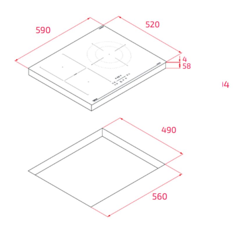 Bếp từ 3 vùng nấu Teka IBF 63210 SCG BK 112520055 4 Bếp từ 3 vùng nấu Teka IBF 63210 SCG BK 112520055 - Ảnh 2