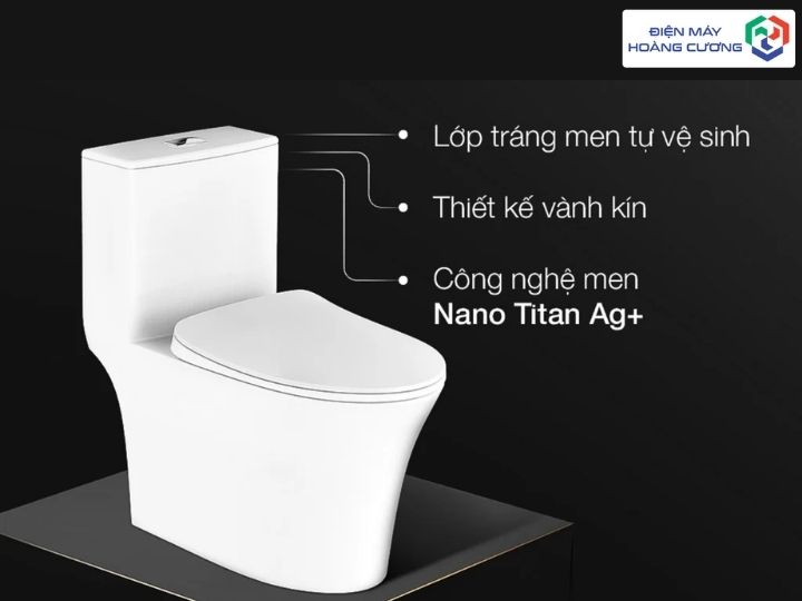 Bồn cầu một khối Hafele 588.82.438 men sứ kháng khuẩn
