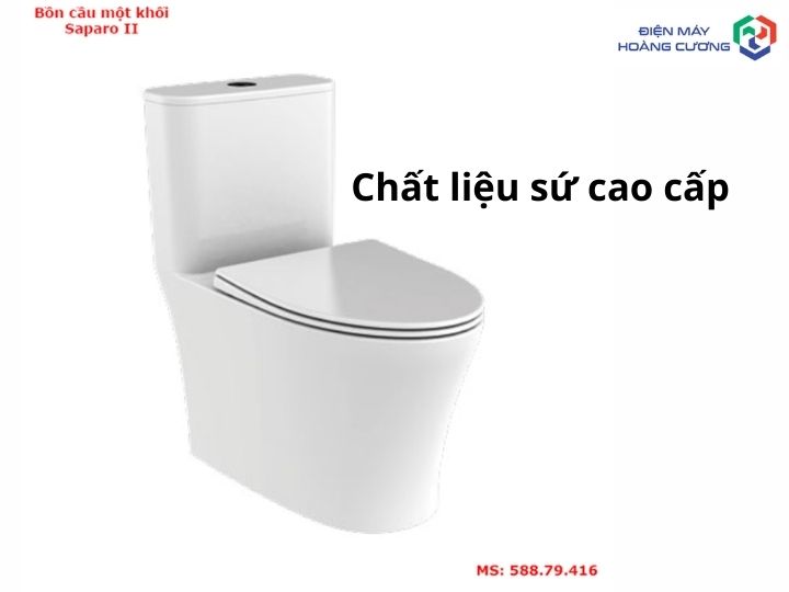 Bồn cầu một khối Hafele 588.79.416 12 Bồn cầu một khối Hafele Sapporo chất liệu sứ cao cấp