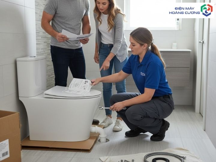 Bồn cầu một khối Hafele 588.79.416 16 Bồn cầu một khối Hafele Sapporo gợi ý lắp